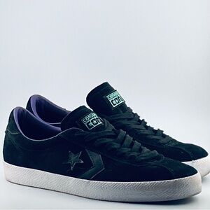 Converse Cons Black Suede Sneakers Purple Lining Style 154448C Men's 10 Low Top